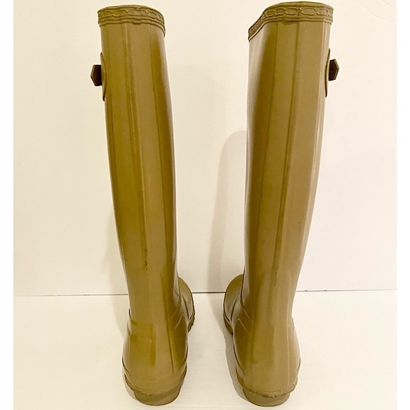 Hunter Original Tall Boots in Cafe Latte - Picture 7 of 12